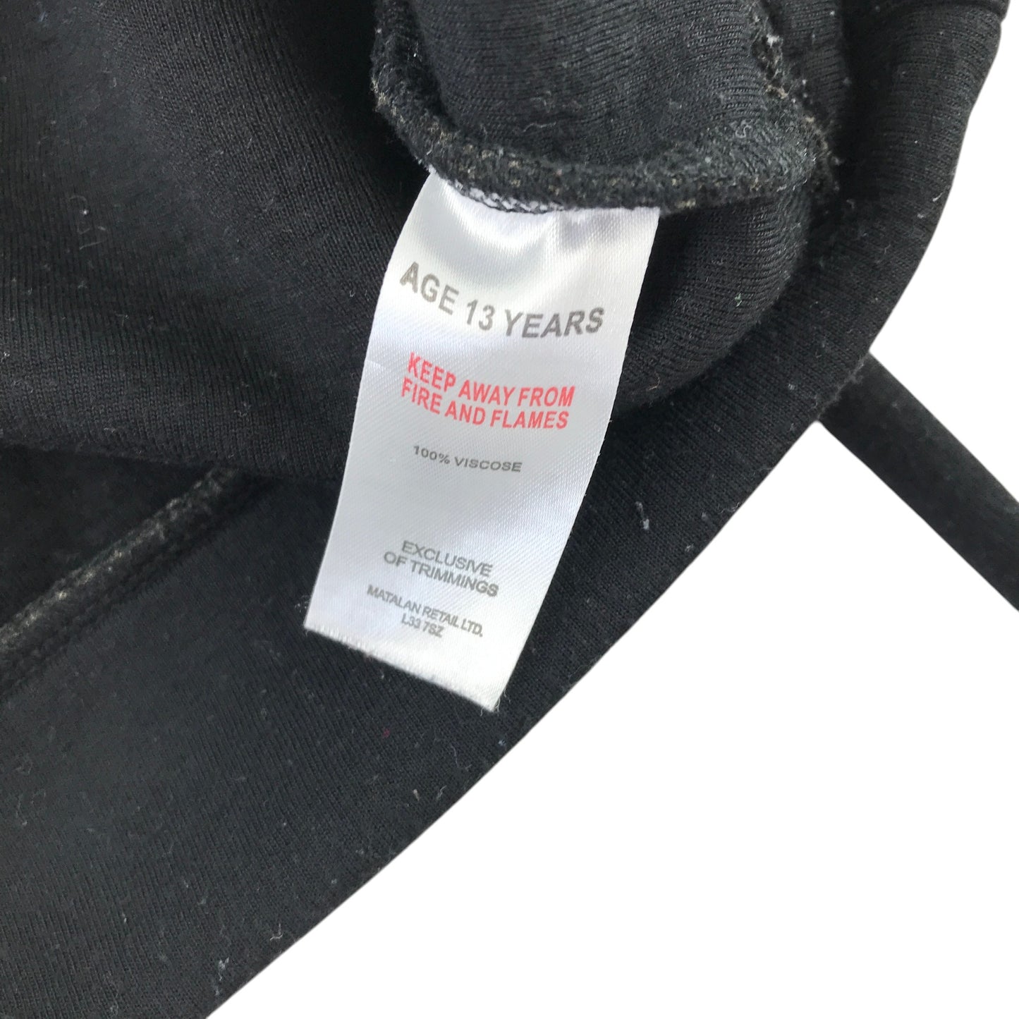 Matalan 12-13 years black lightning bolt sweater viscose