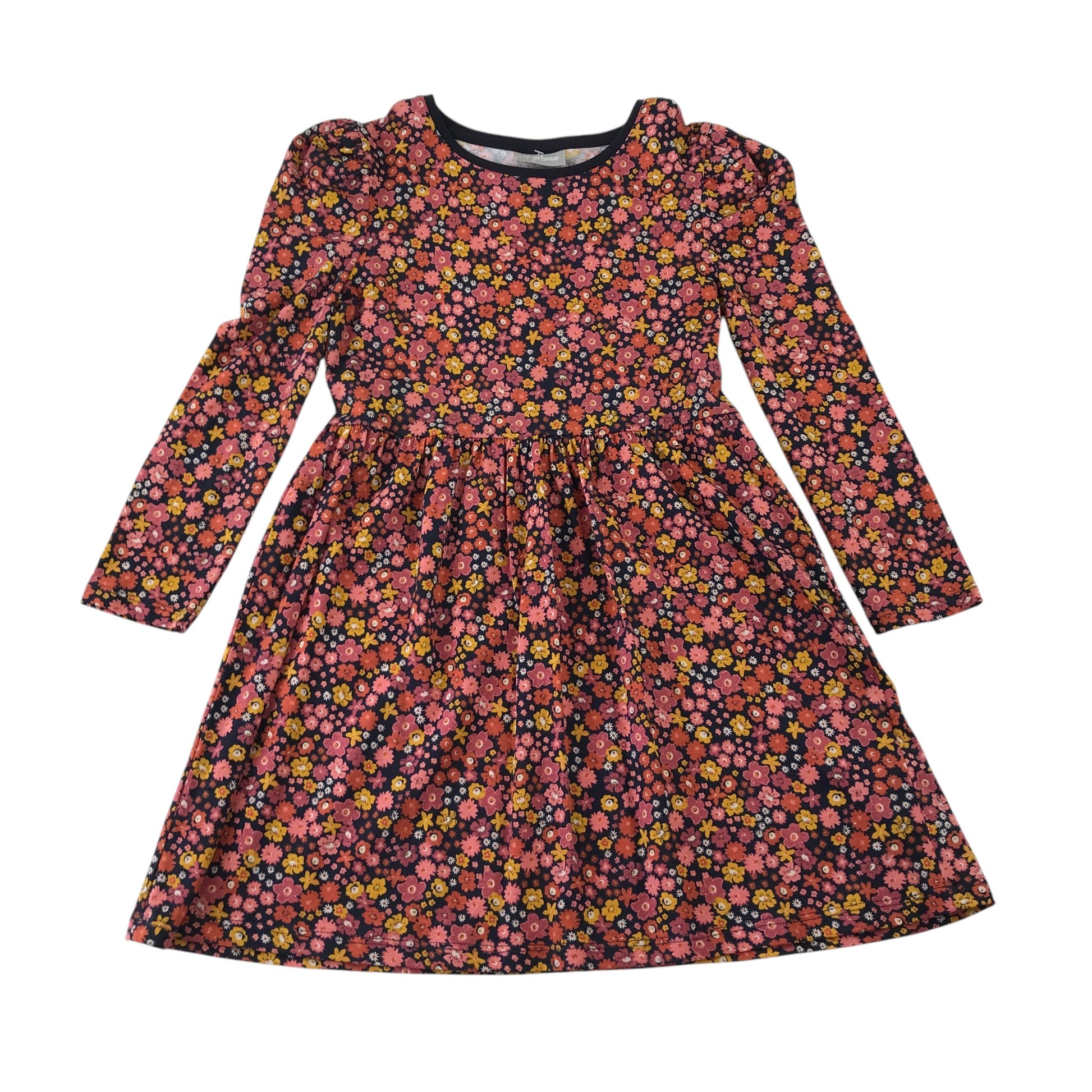 Matalan 7-8 years multi-colour dress long sleeve cotton