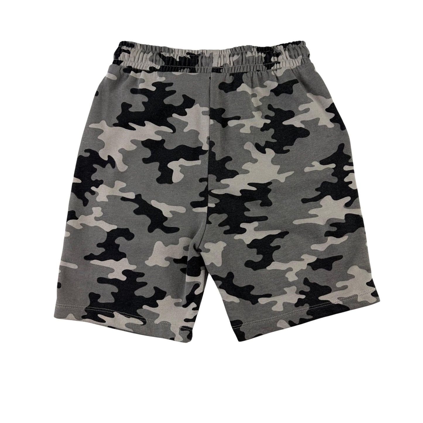 Matalan 9 years grey camo jogger shorts cotton polyester