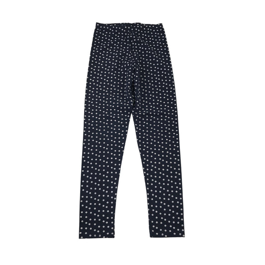 Matalan 10-11 years navy blue polka dot leggings cotton elastane