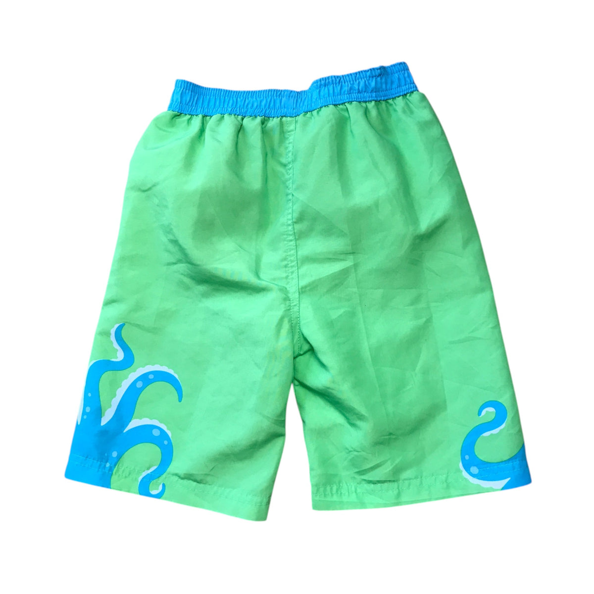 Matalan 5-6 years green and blue swim trunks octopus polyester