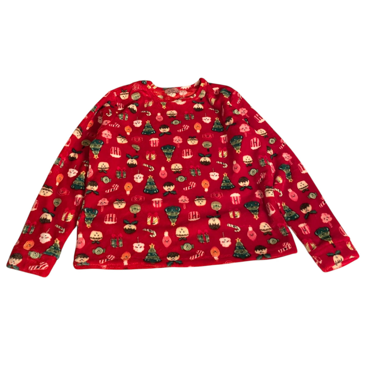 Matalan size M adult size red pyjama set fluffy Christmas polyester