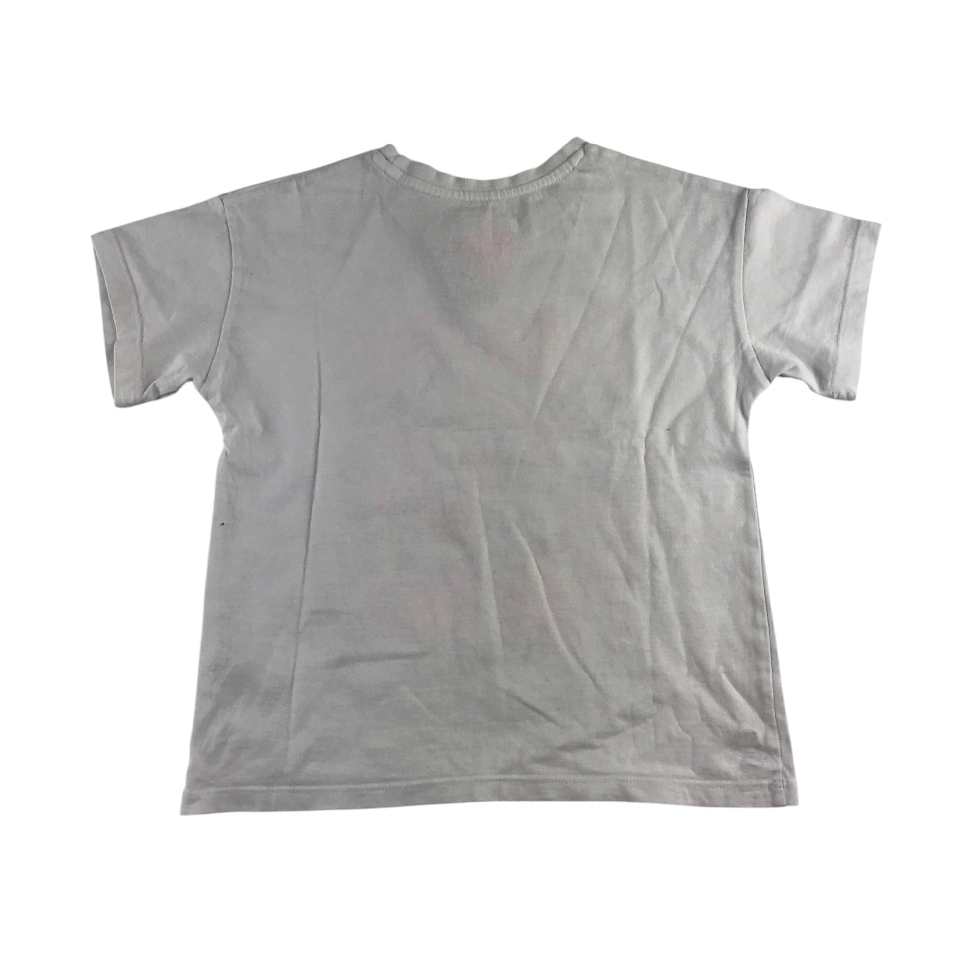 Matalan summer bundle 5-6 years white t-shirt and pink shorts cotton polyester