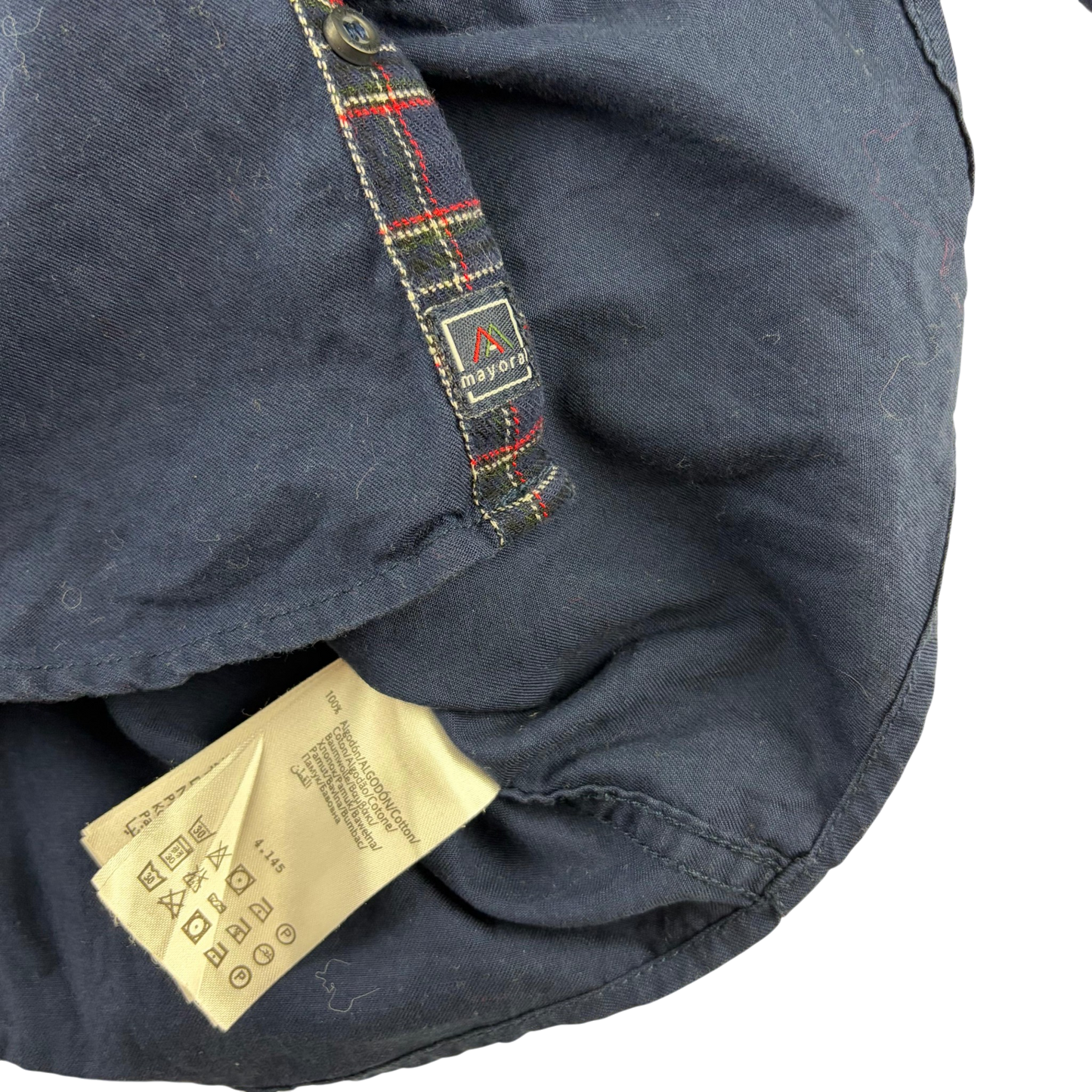 Mayoral 5-6 years navy blue shirt cotton