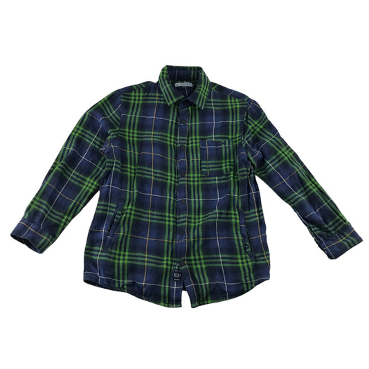 Mayoral 6 years blue green tartan shirt cotton polyester