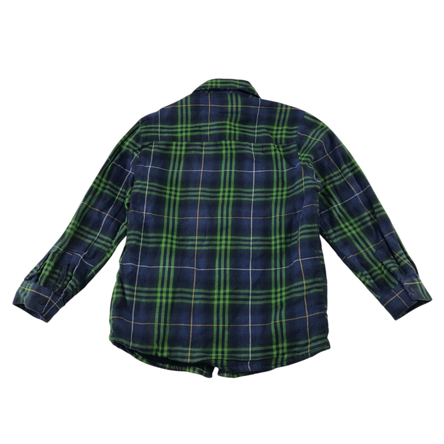 Mayoral 6 years blue green tartan shirt cotton polyester