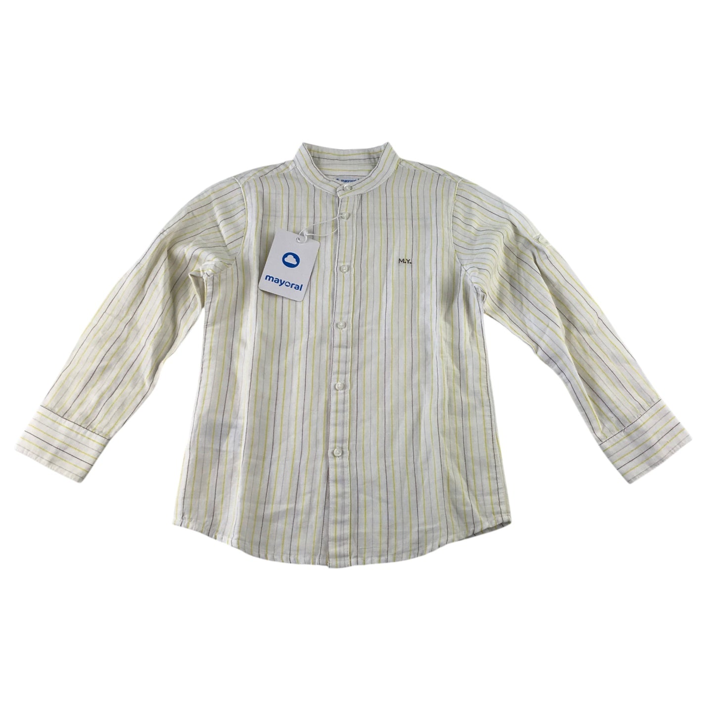 Mayoral 6 years cream shirt cotton linen