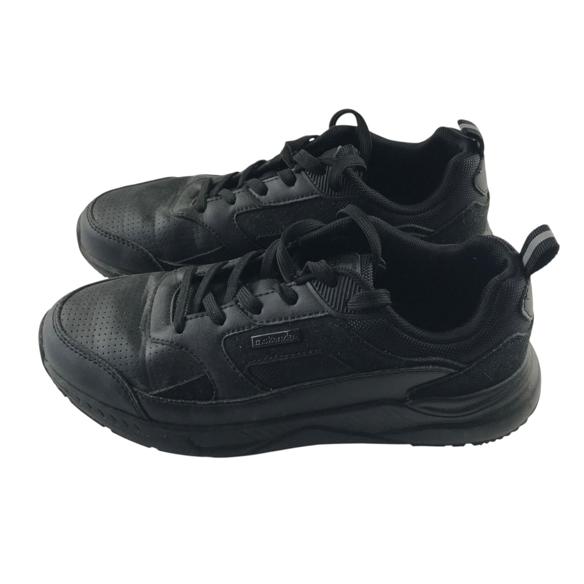 McKenzie size Uk 6 black trainers faux leather