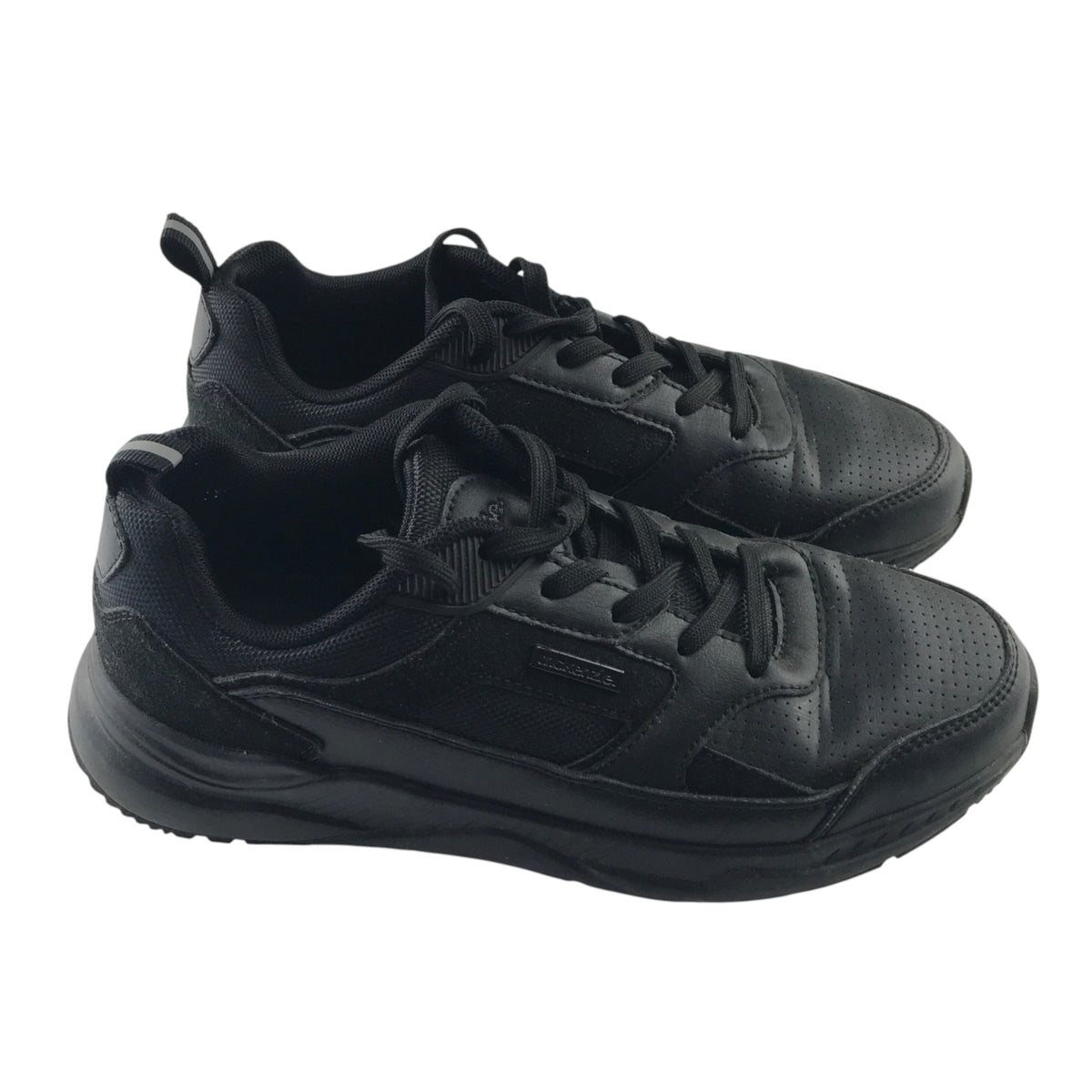 McKenzie size Uk 6 black trainers faux leather