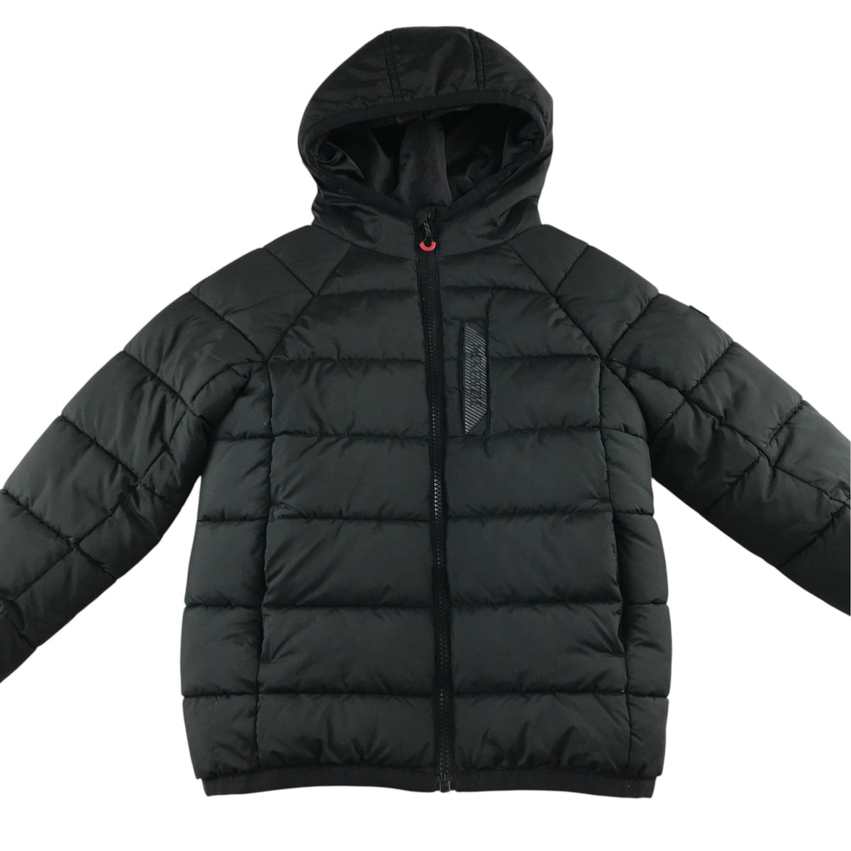 Mckenzie 5-6 years black hooded puffer jacket polyester recycled polyester