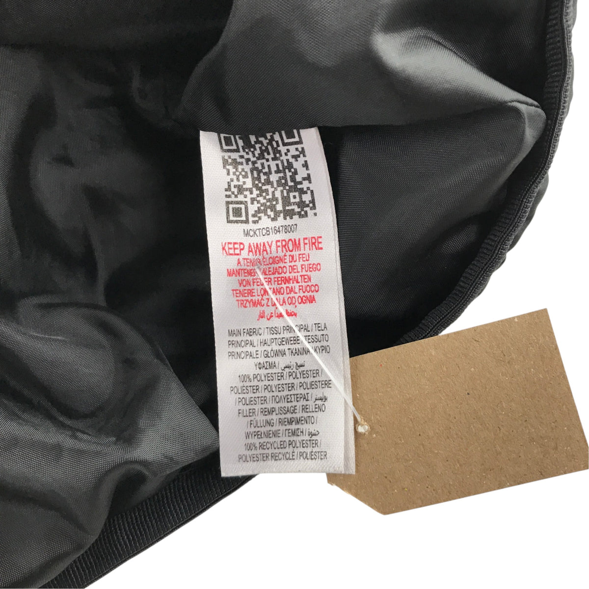 Mckenzie 5-6 years black hooded puffer jacket polyester recycled polyester