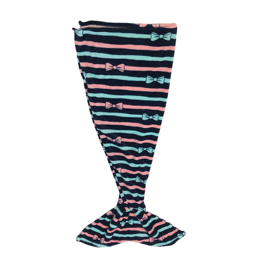 Navy Blue and Pink Mermaid Tail Leg Pouch ONE SIZE