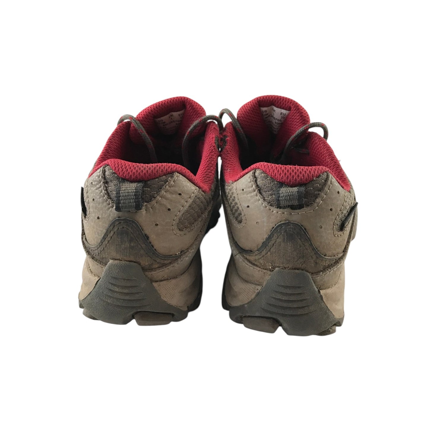 Merrell size 1 khaki walking trainers with laces