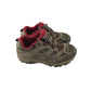 Merrell size 1 khaki walking trainers with laces
