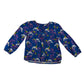 Mini Club 4-5 years blue floral blouse viscose