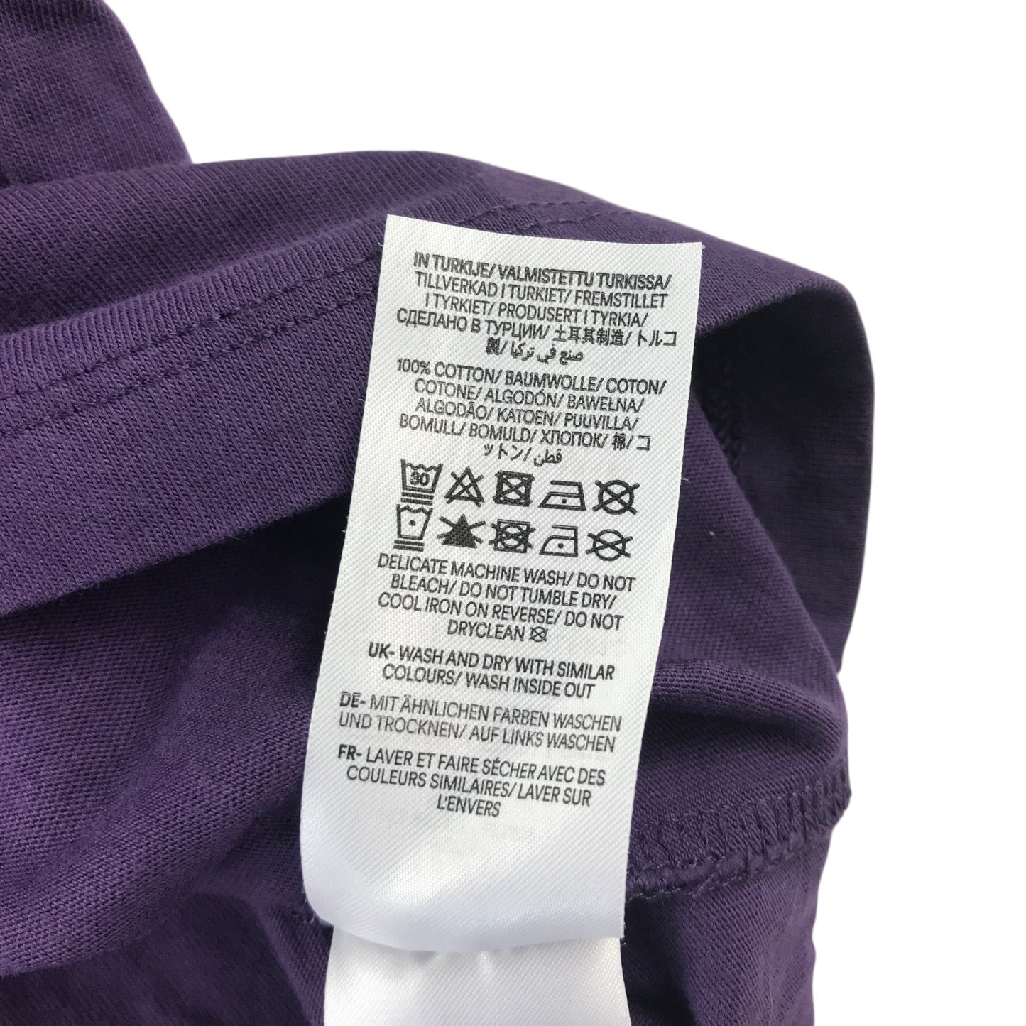 Mini Boden 8-9 years purple t-shirt bat print cotton