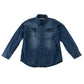 Minoti 5-6 years blue denim shirt cotton