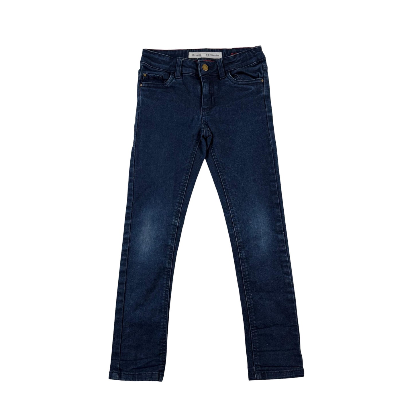 Monoprix 6 years dark blue jeans cotton elastane