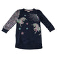 Monsoon 5-6 years navy sequin long bodied jersey sweater