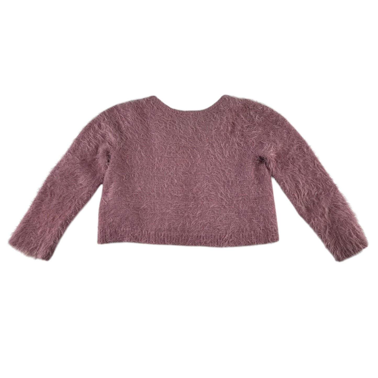 Monsoon 5-6 years pink fluffy cardigan nylon acrylic