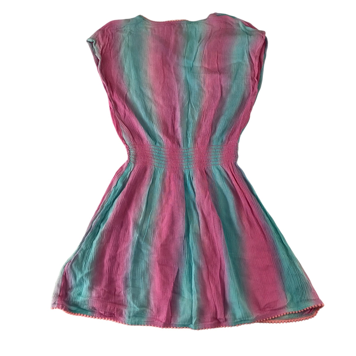Monsoon 6-7 years pink and blue viscose dress