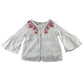 Monsoon 7-8 years white embroidered 2-part cotton blouse