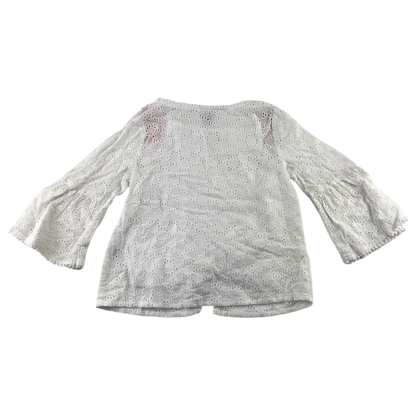 Monsoon 7-8 years white embroidered 2-part cotton blouse