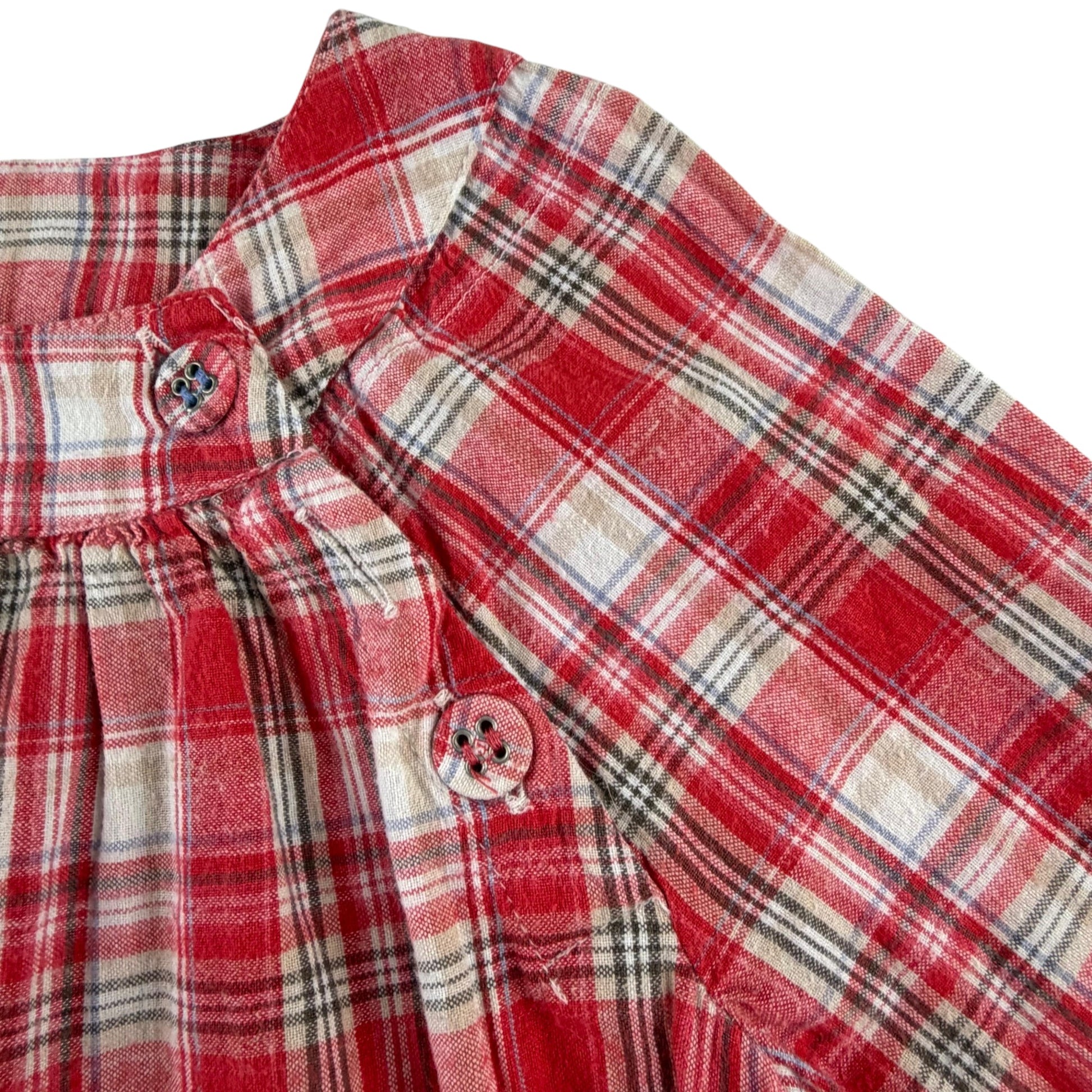 Mothercare 6-7 years red check dress cotton