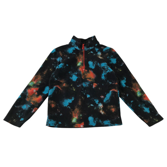 Mountain Warehouse 7-8 years black and multi-colour fleece graphic print polyester