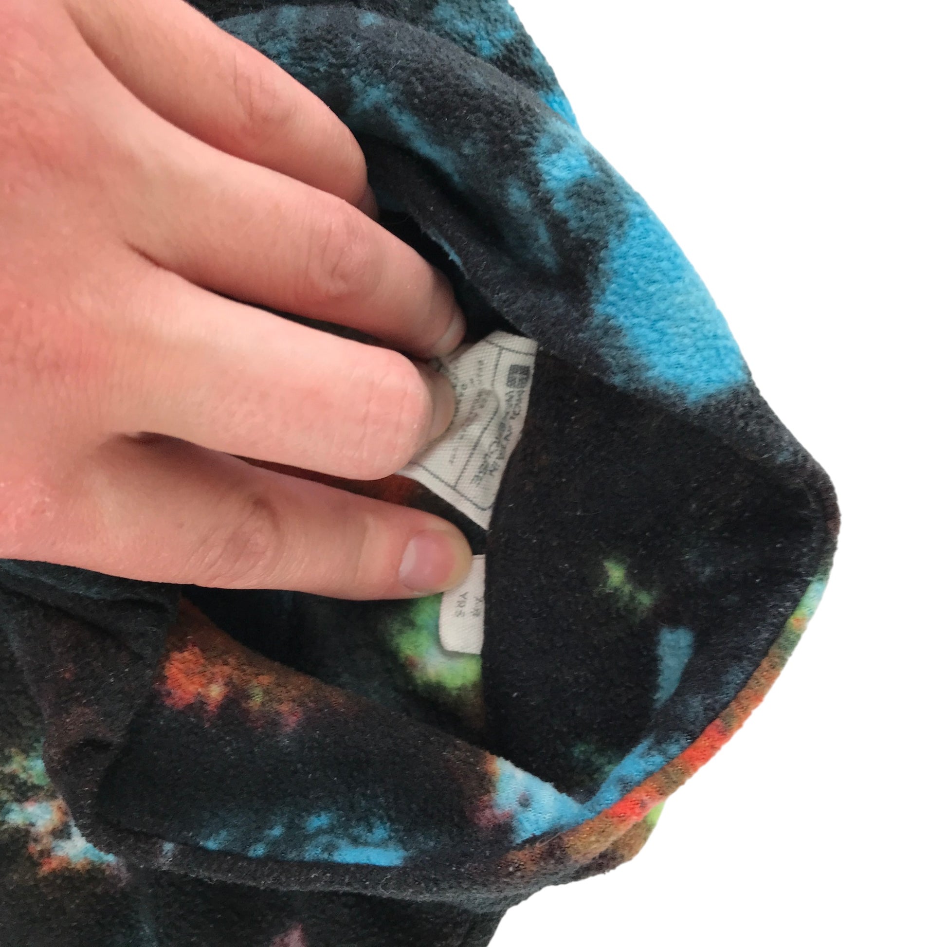Mountain Warehouse 7-8 years black and multi-colour fleece graphic print polyester