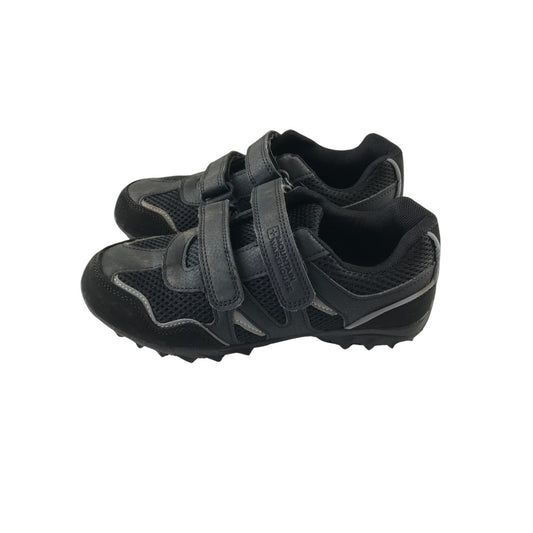 Mountain Warehouse size 3 black trail walking trainers