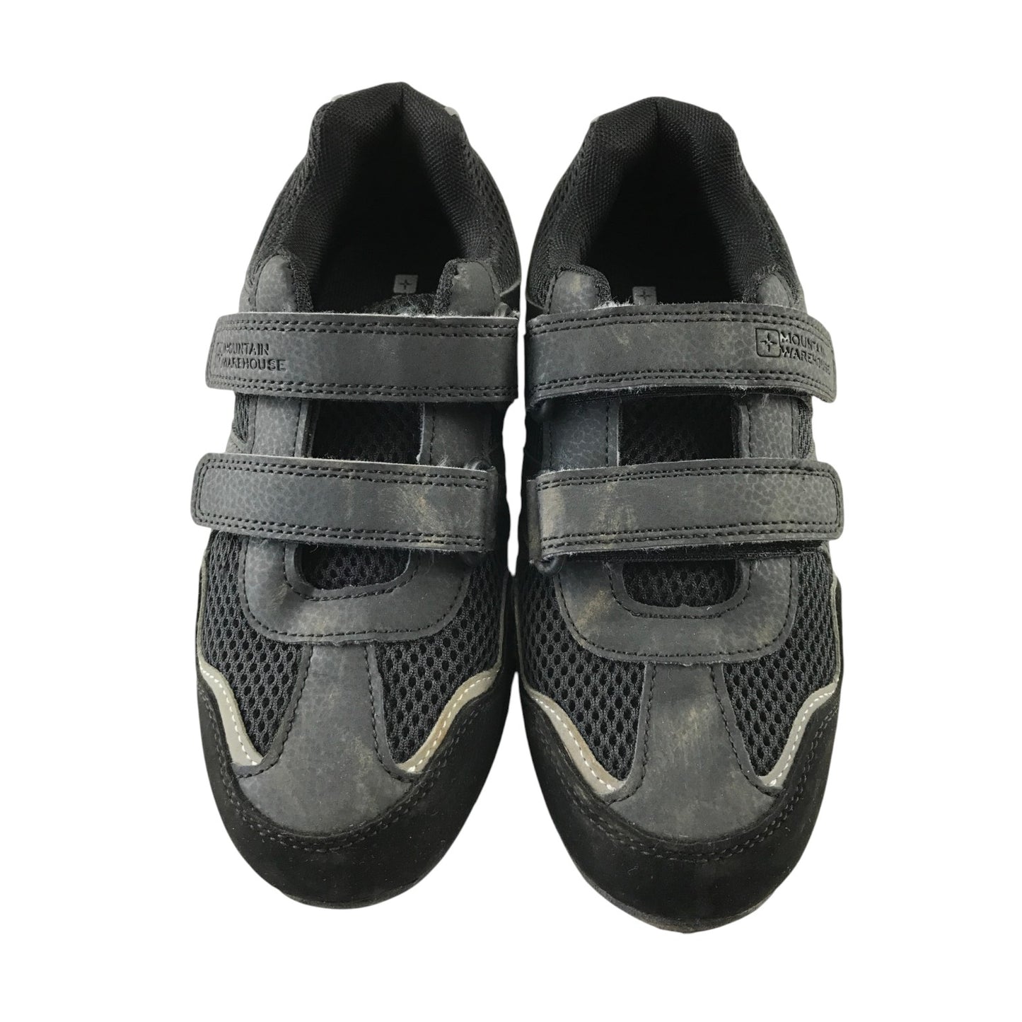 Mountain Warehouse size 3 black trail walking trainers