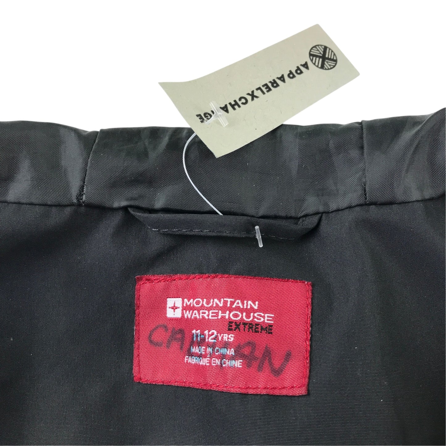 Mountain Warehouse 11-12 years black jacket showerproof polyester