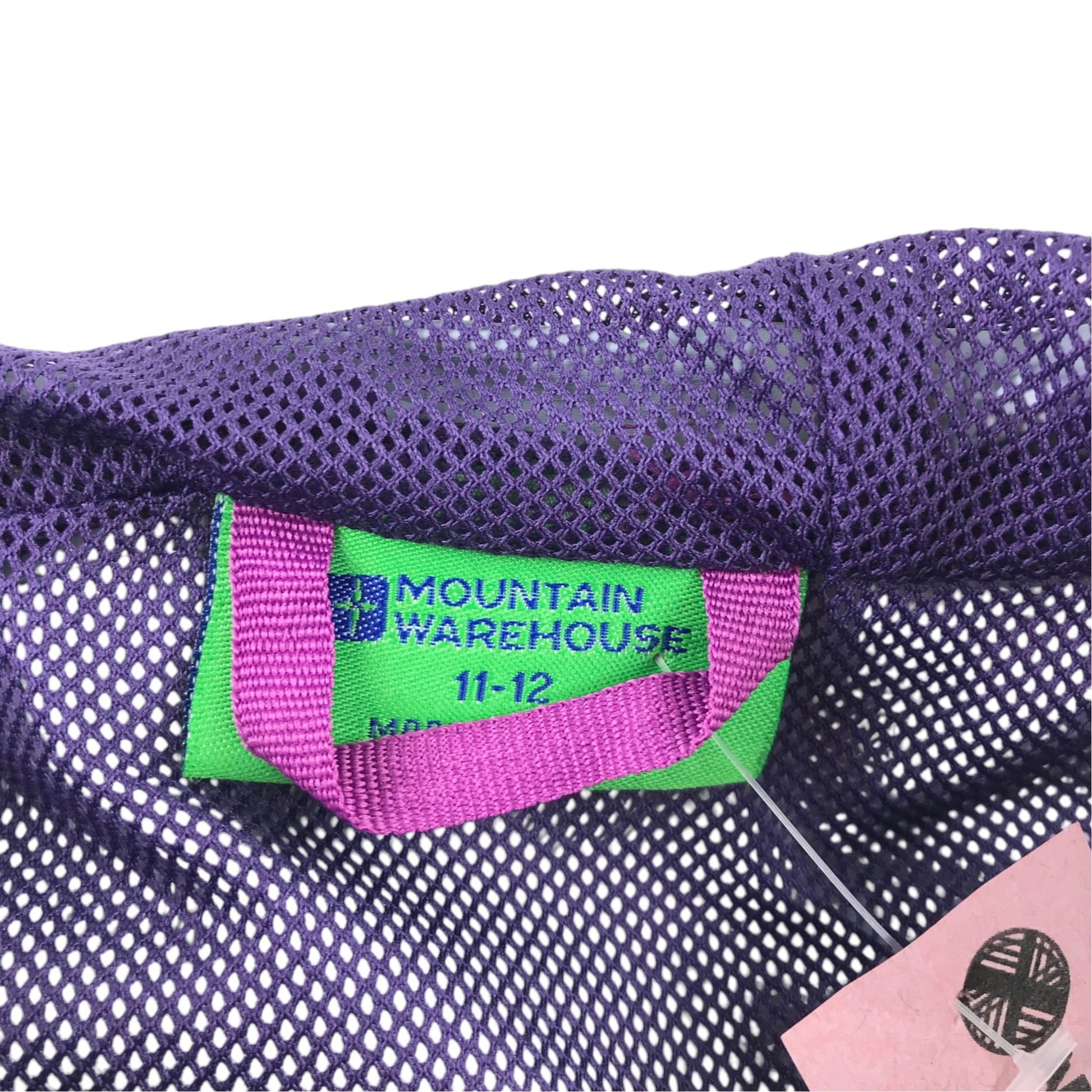 Mountain Warehouse 11-12 years purple showerproof jacket nylon polyester
