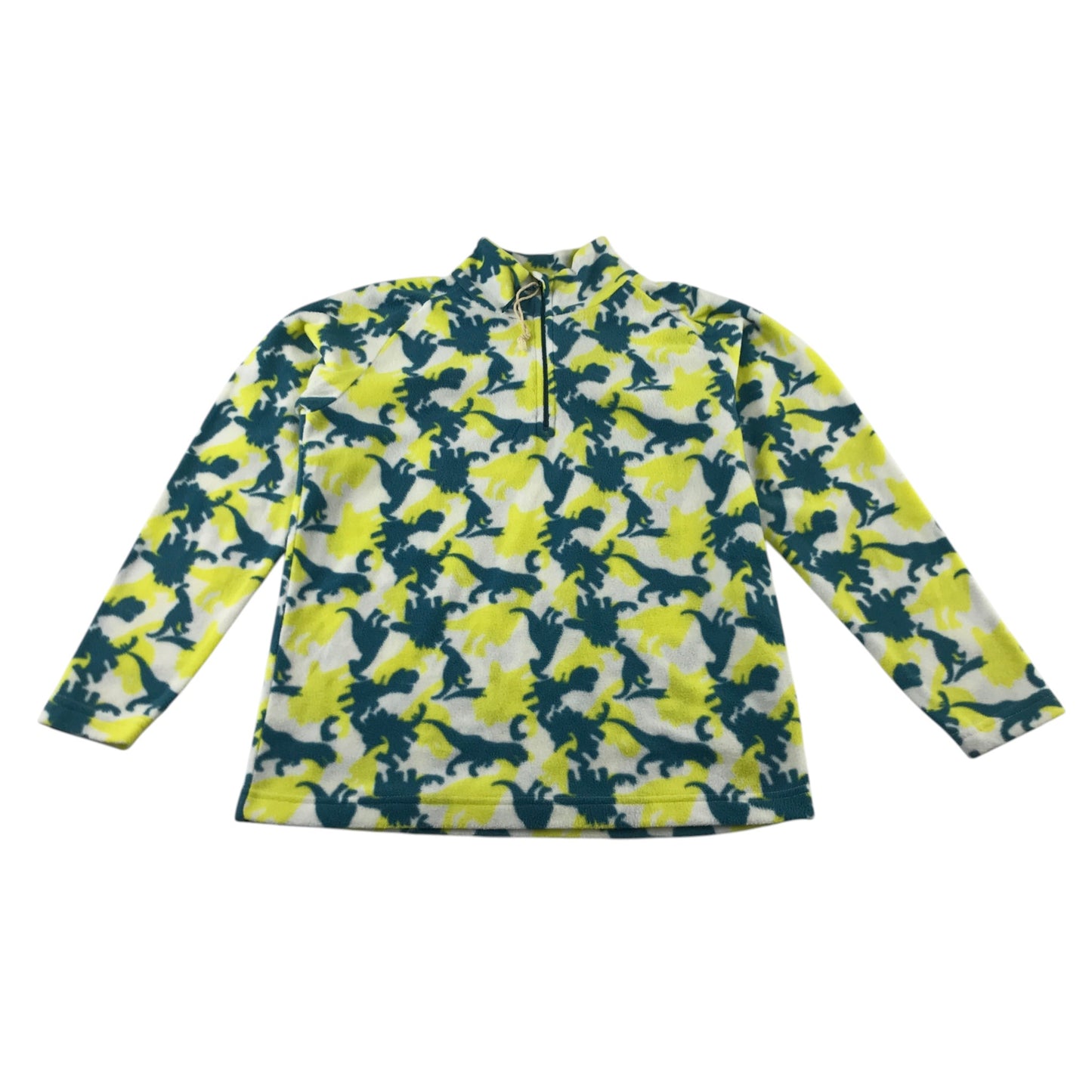 Mountain Warehouse 11-12 years yellow and teal camo pattern fleece