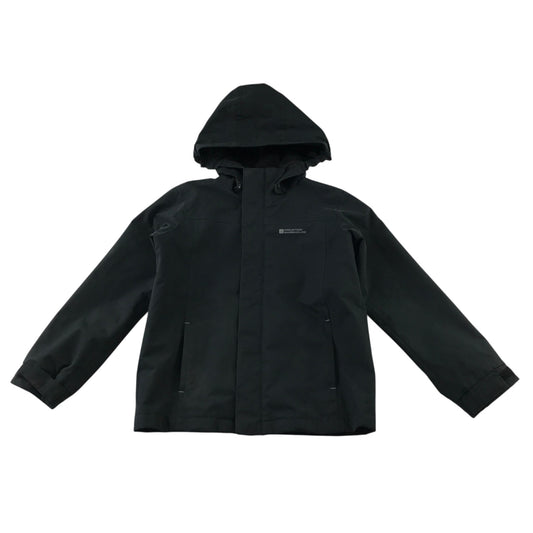 Mountain Warehouse 7-8 years black jacket showerproof polyester