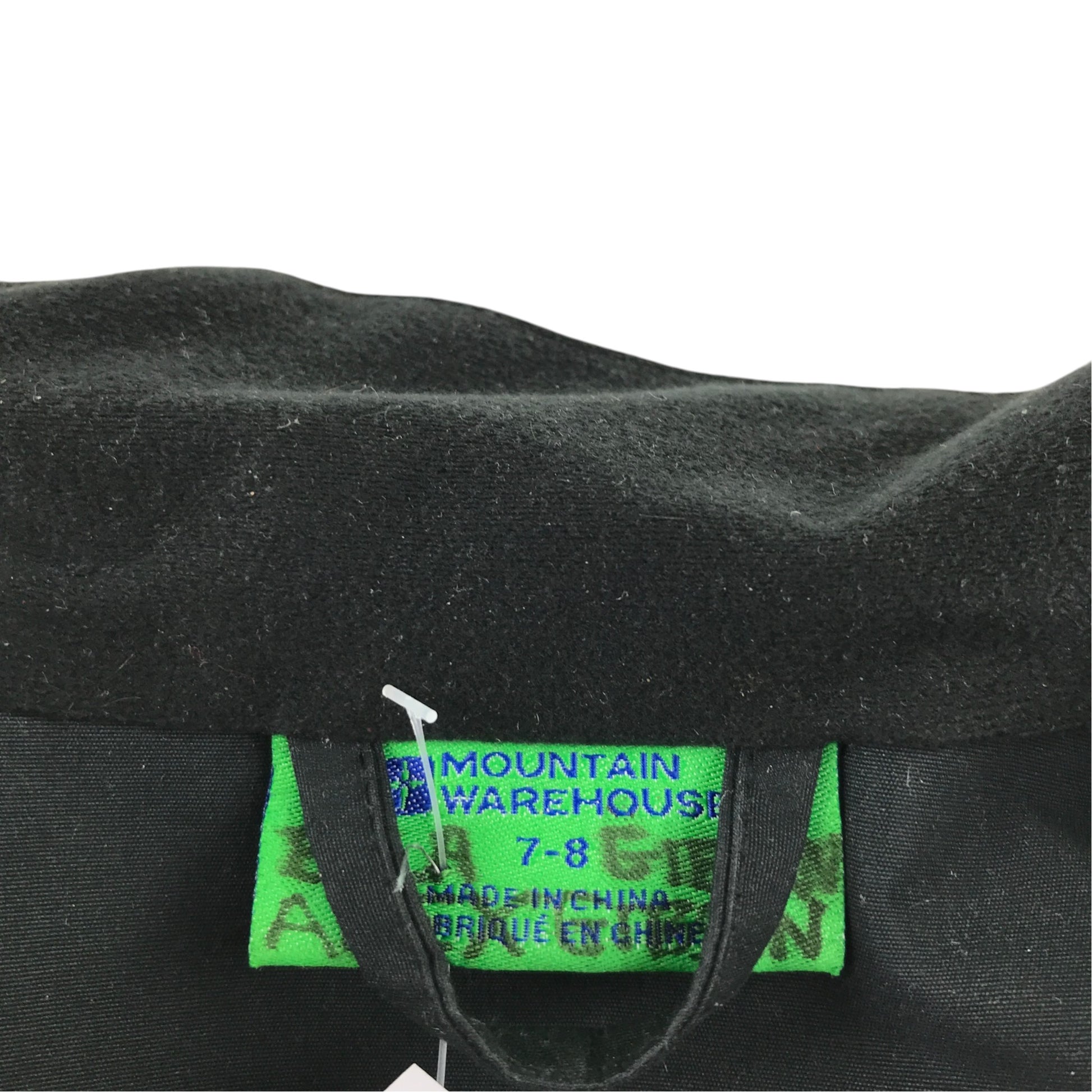 Mountain Warehouse 7-8 years black jacket showerproof polyester