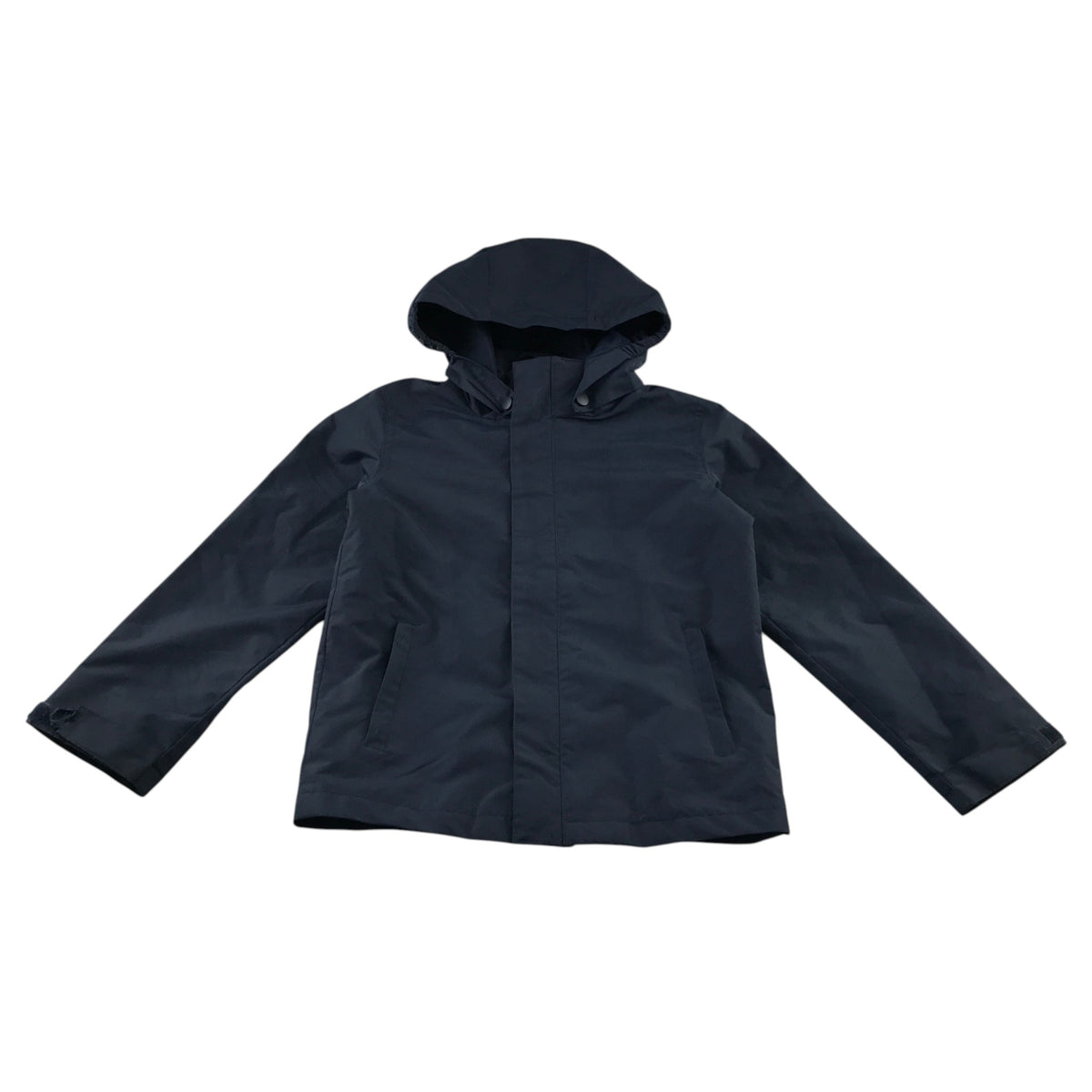 Mountain Warehouse 7-8 years navy blue jacket water resistant hooded polyester