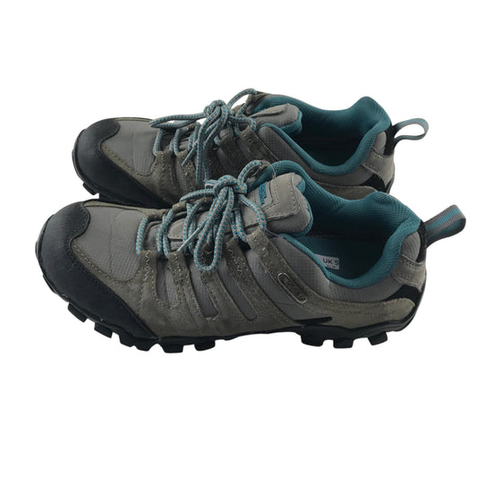 Mountain Warehouse size UK 5 grey and blue walking shoes