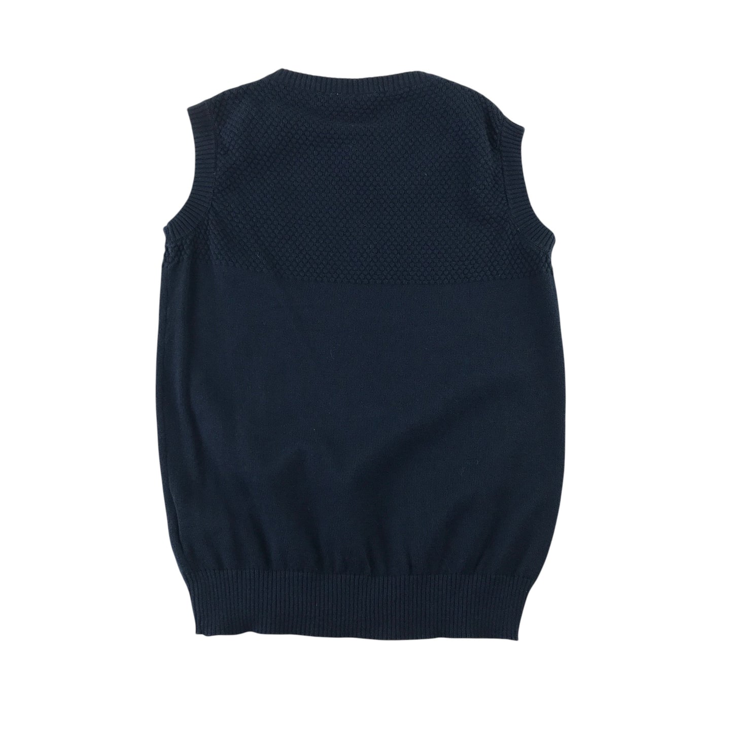 Name it 11-12 years navy vest jumper v-neck cotton