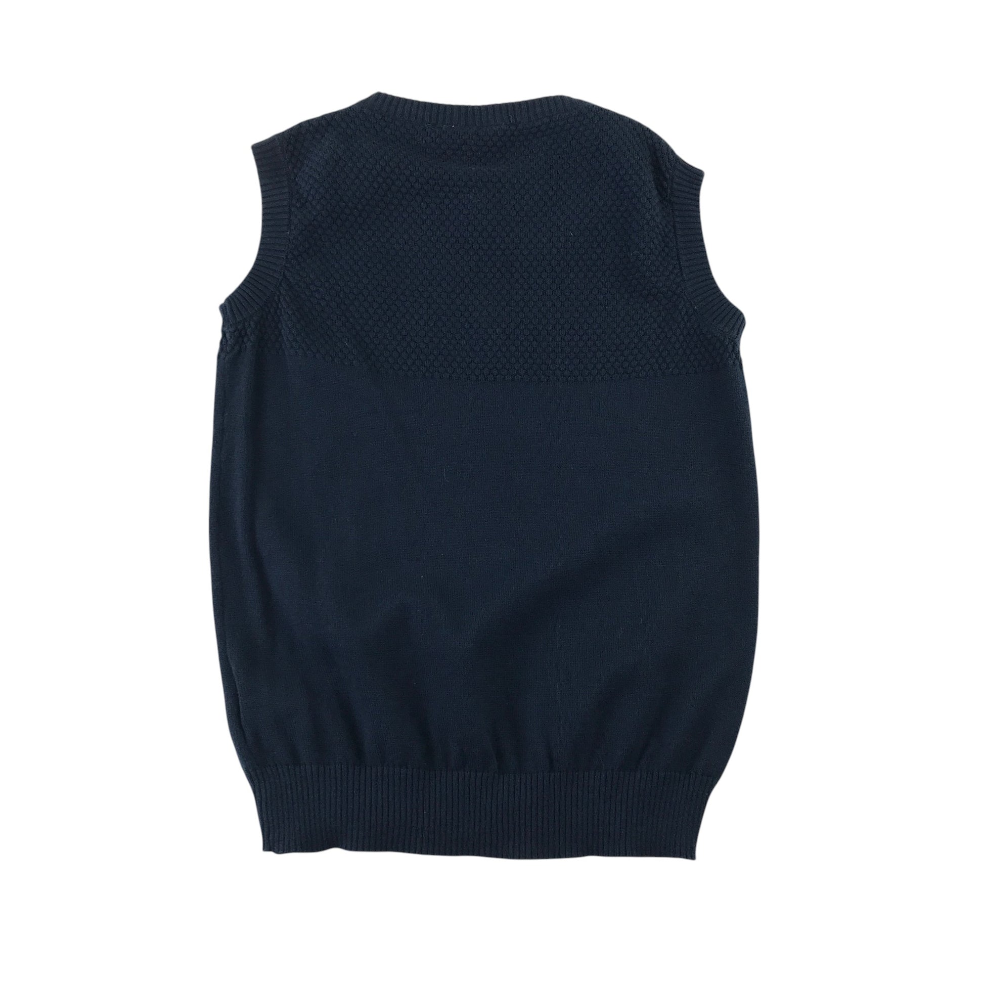 Name it 11-12 years navy vest jumper v-neck cotton