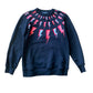 Neil Barrett 11-12 years black sweater Fair Isle Comic Thunderbolt
