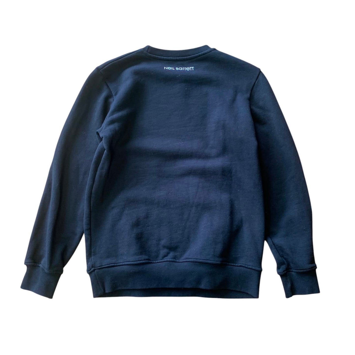 Neil Barrett 11-12 years black sweater Fair Isle Comic Thunderbolt
