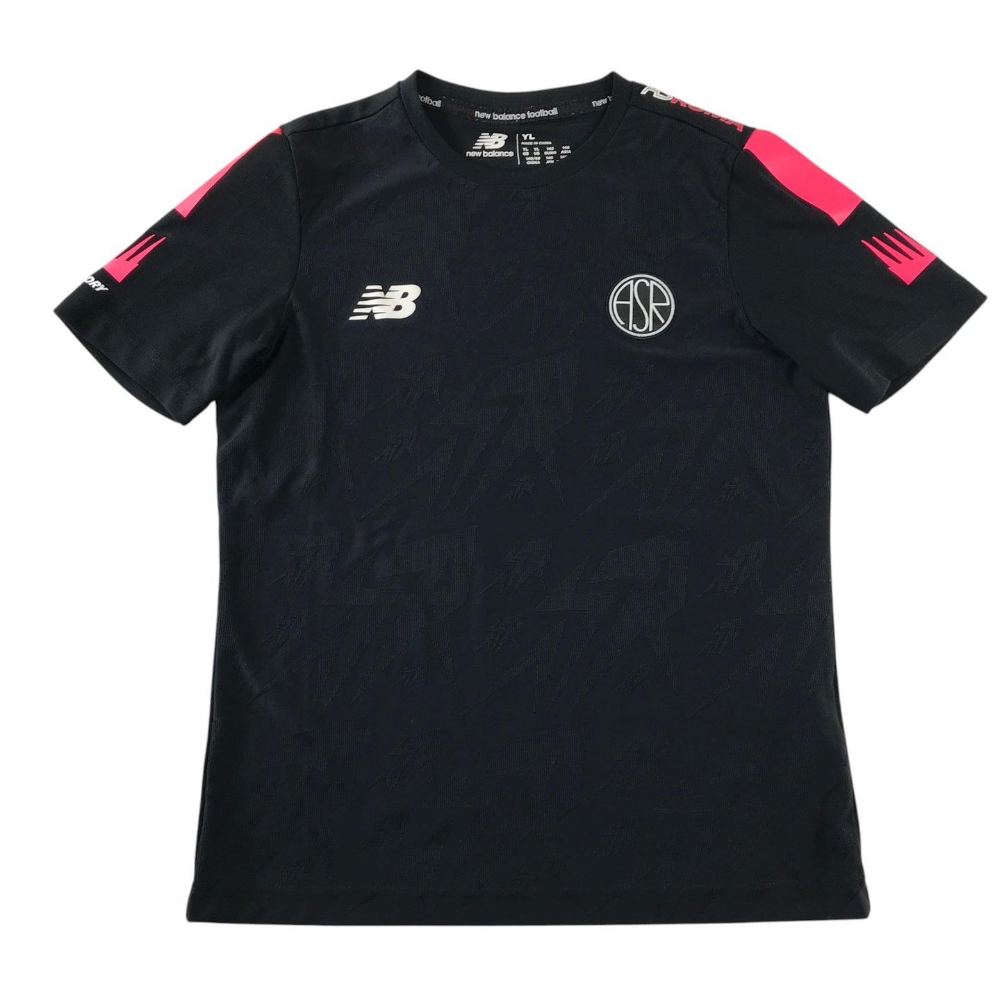 New Balance 10-12 years black and pink AS Roma 2022/23 Season Pre-Match strip