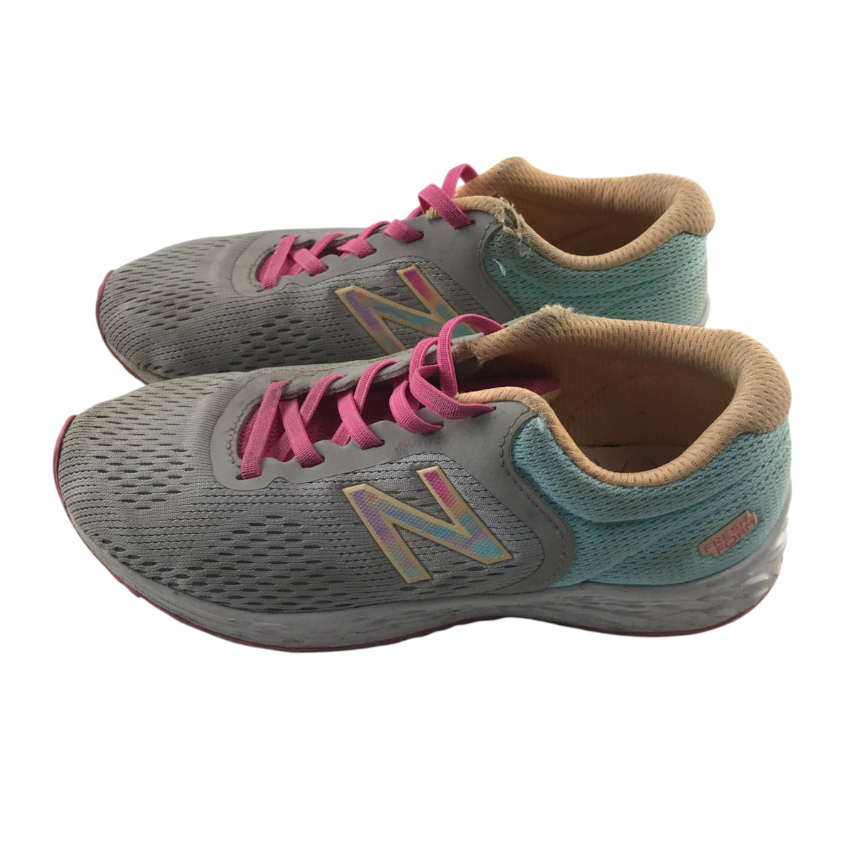 New Balance size UK 1.5 light blue trainers