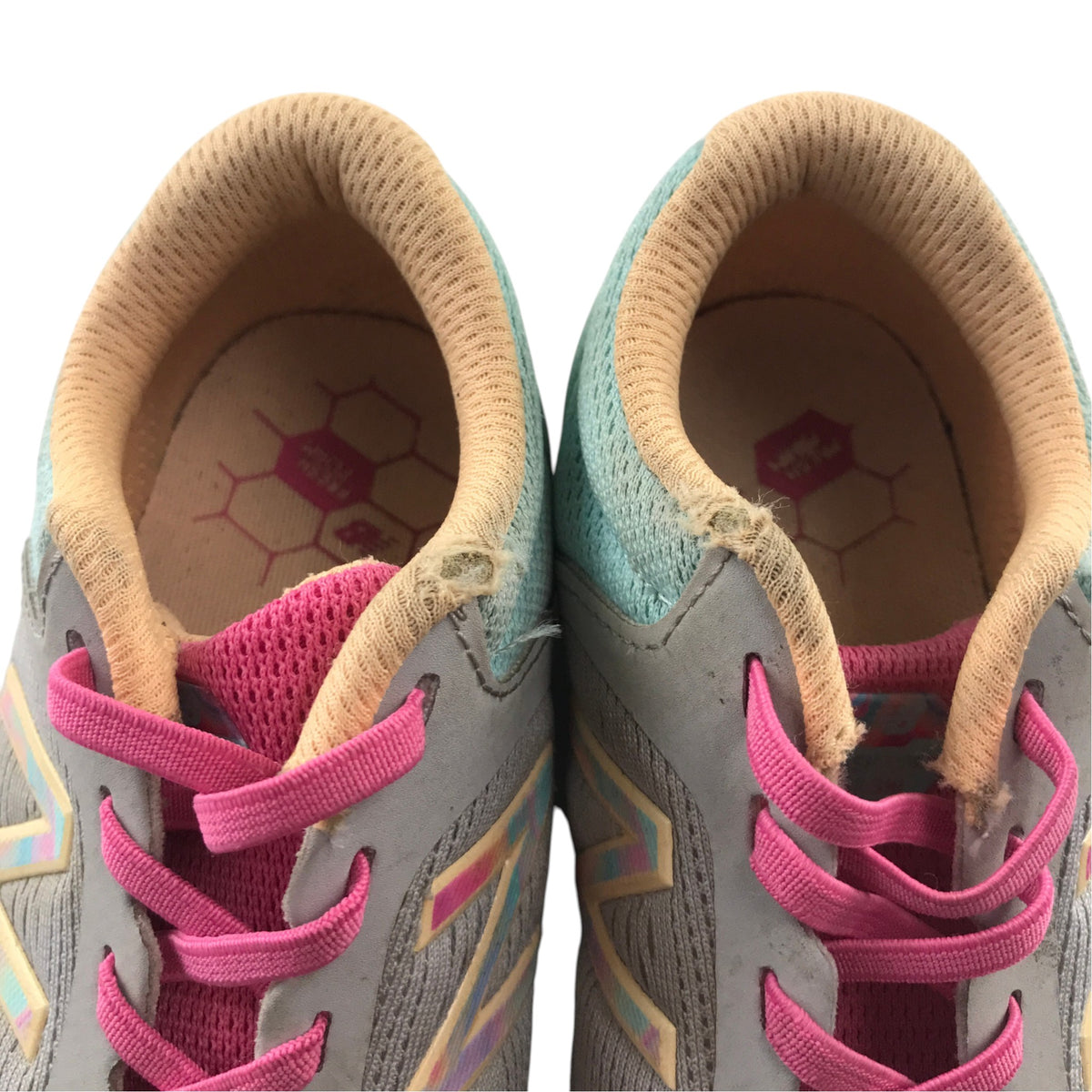 New Balance size UK 1.5 light blue trainers