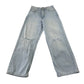 New Look 11-12 years light blue wide leg cotton jeans