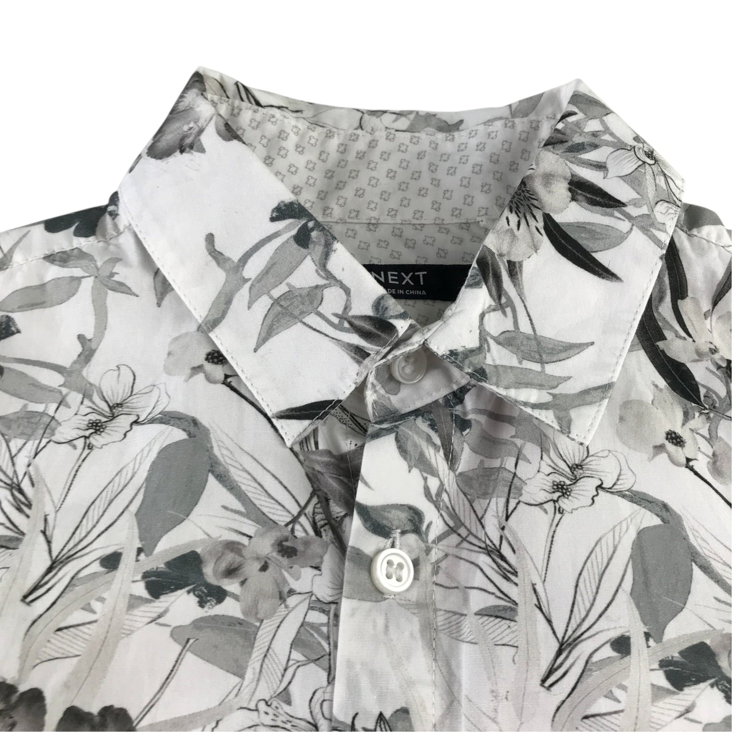 Next 10 years white floral shirt cotton