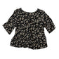 Next 11-12 years black floral blouse viscose