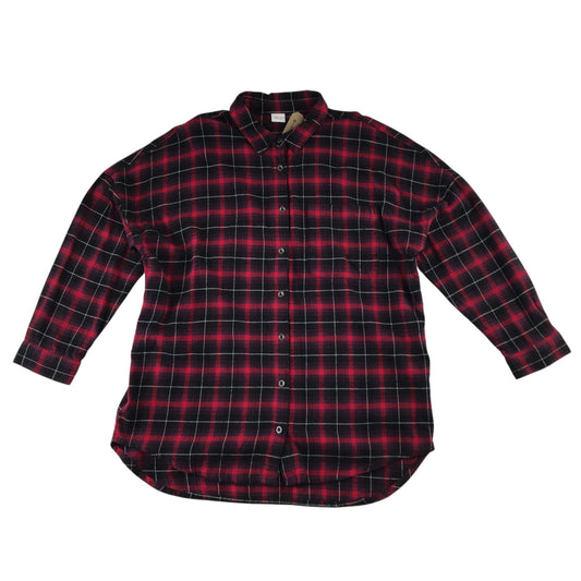 Next 11 years red tartan check shirt cotton
